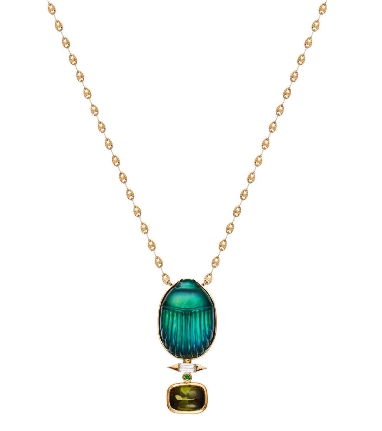 LITO | Big Gola necklace with tourmaline