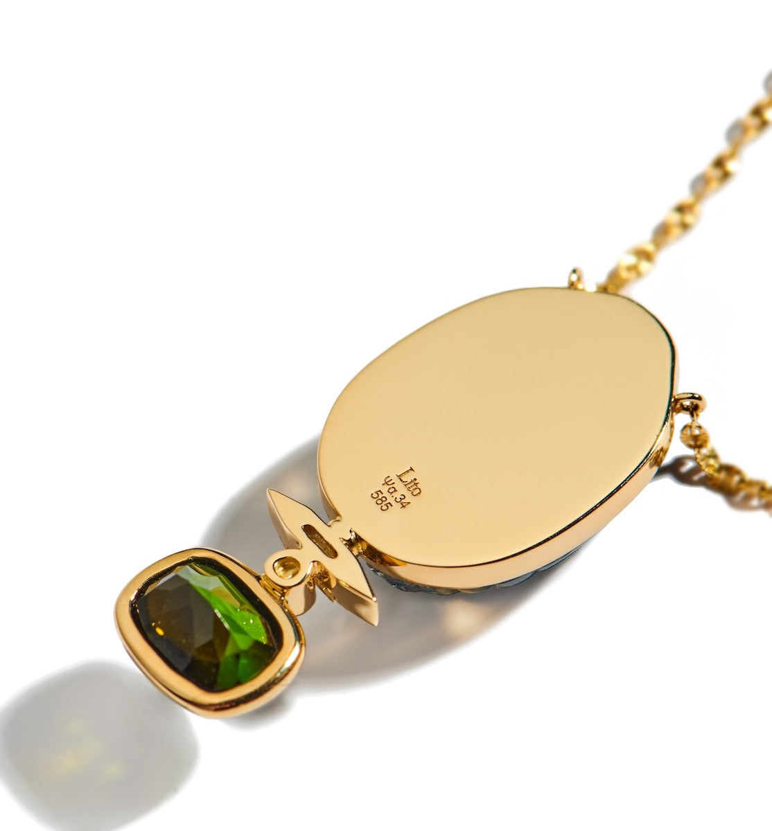 LITO | Big Gola necklace with tourmaline