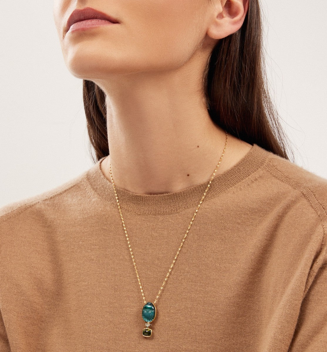 LITO | Big Gola necklace with tourmaline