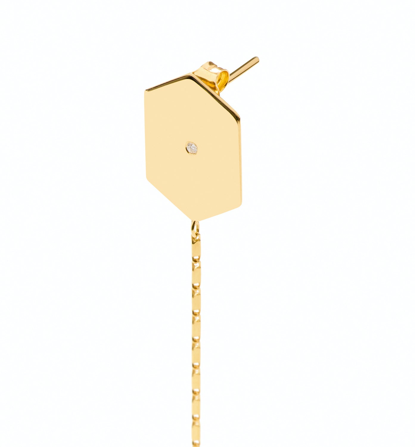 LITO | Hexagon diamond yellow earring