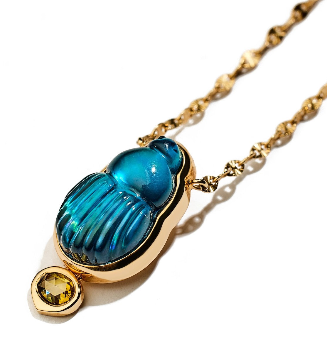 LITO | Small Sienna necklace with brown diamond