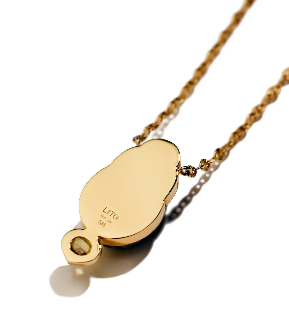 LITO | Small Sienna necklace with brown diamond