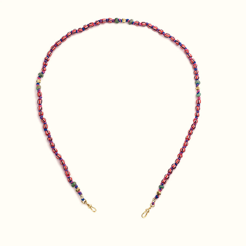 MARIE LICHTENBERG | Ghana Mauli beads Black & Pink