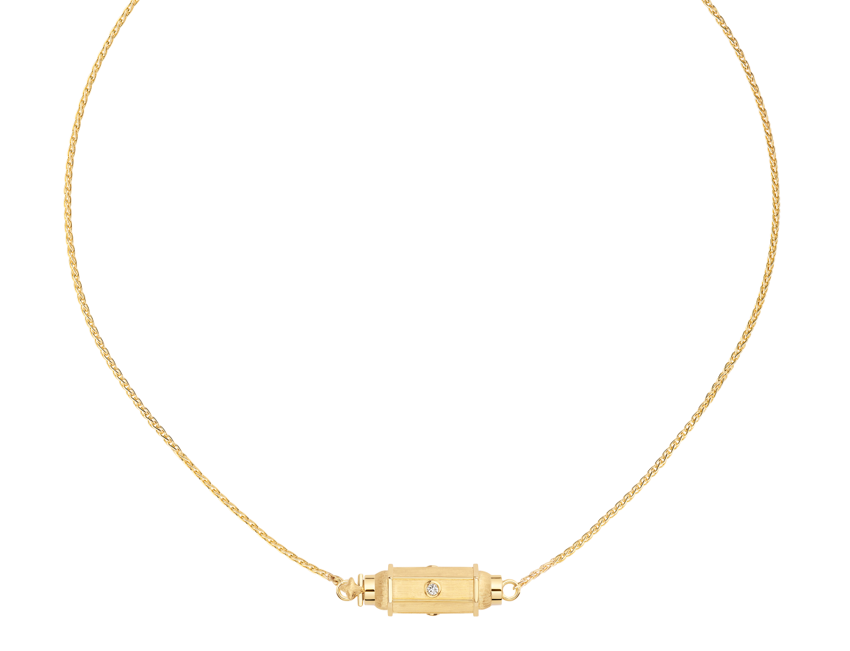 MARIE LICHTENBERG | Micro Locket coco diamond necklace