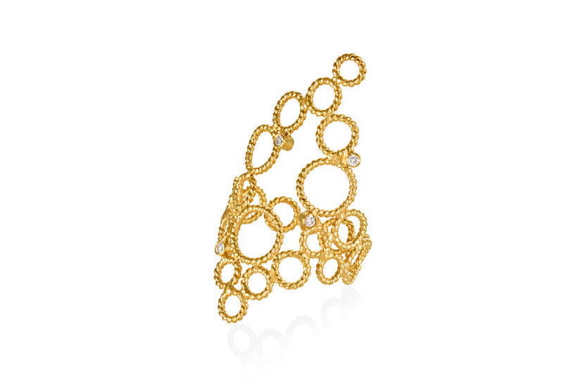 CHRISTINA SOUBLI | Brocar Ring with four diamonds