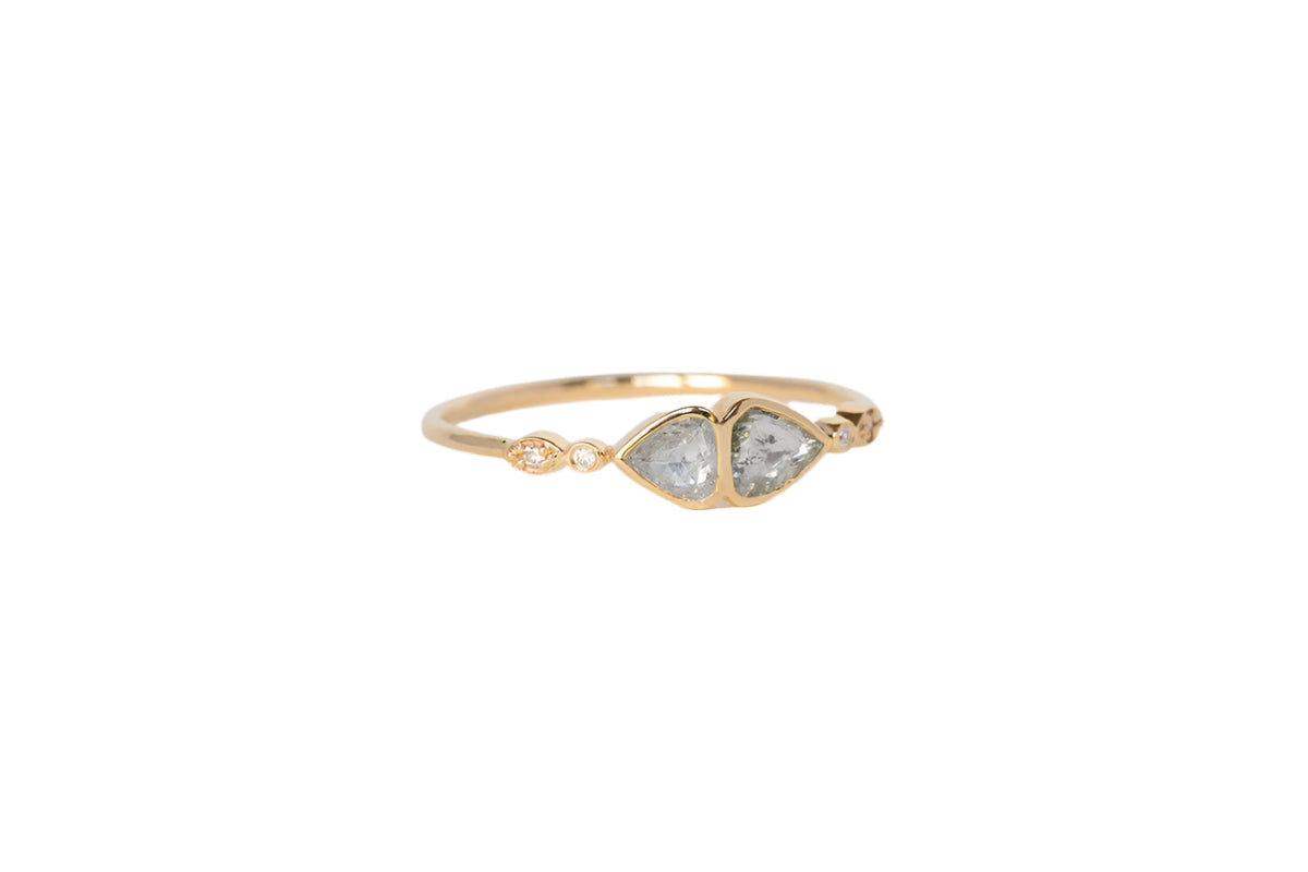 CELINE DAOUST | Grey diamond and diamonds Ring