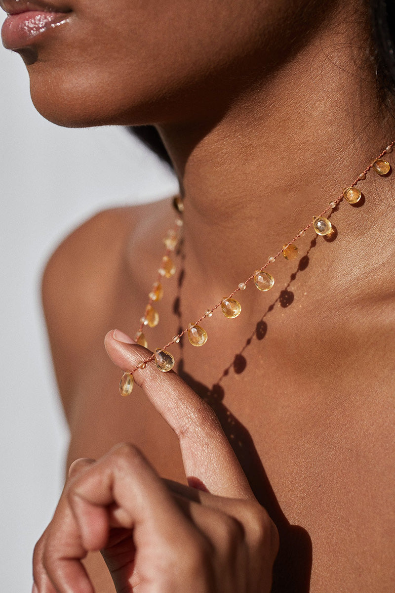 IVARENE | MILL NECKLACE WITH CITRINES