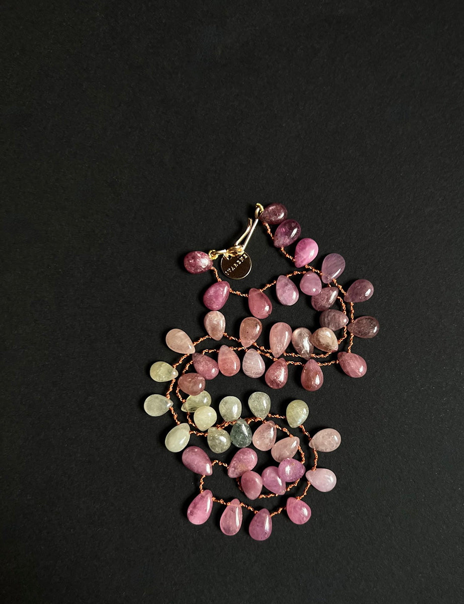 IVARENE | MEADOW NECKLACE WITH MULTICOLOR SAPPHIRES