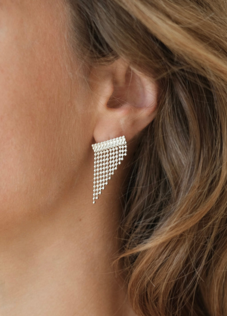 MAGGOOSH | Cascade Silver Earrings