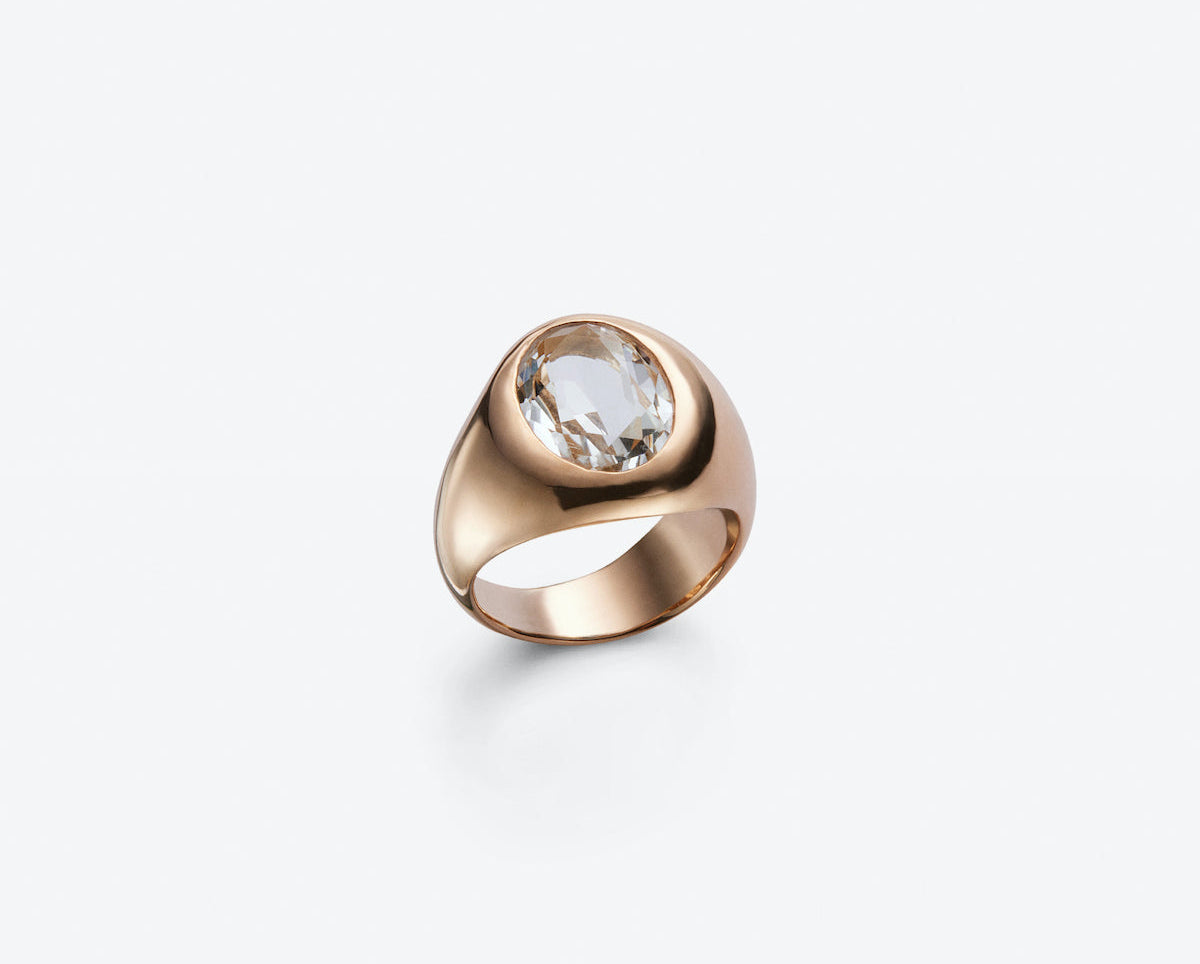 HELENA ROHNER | OVAL FACETED STONE RING