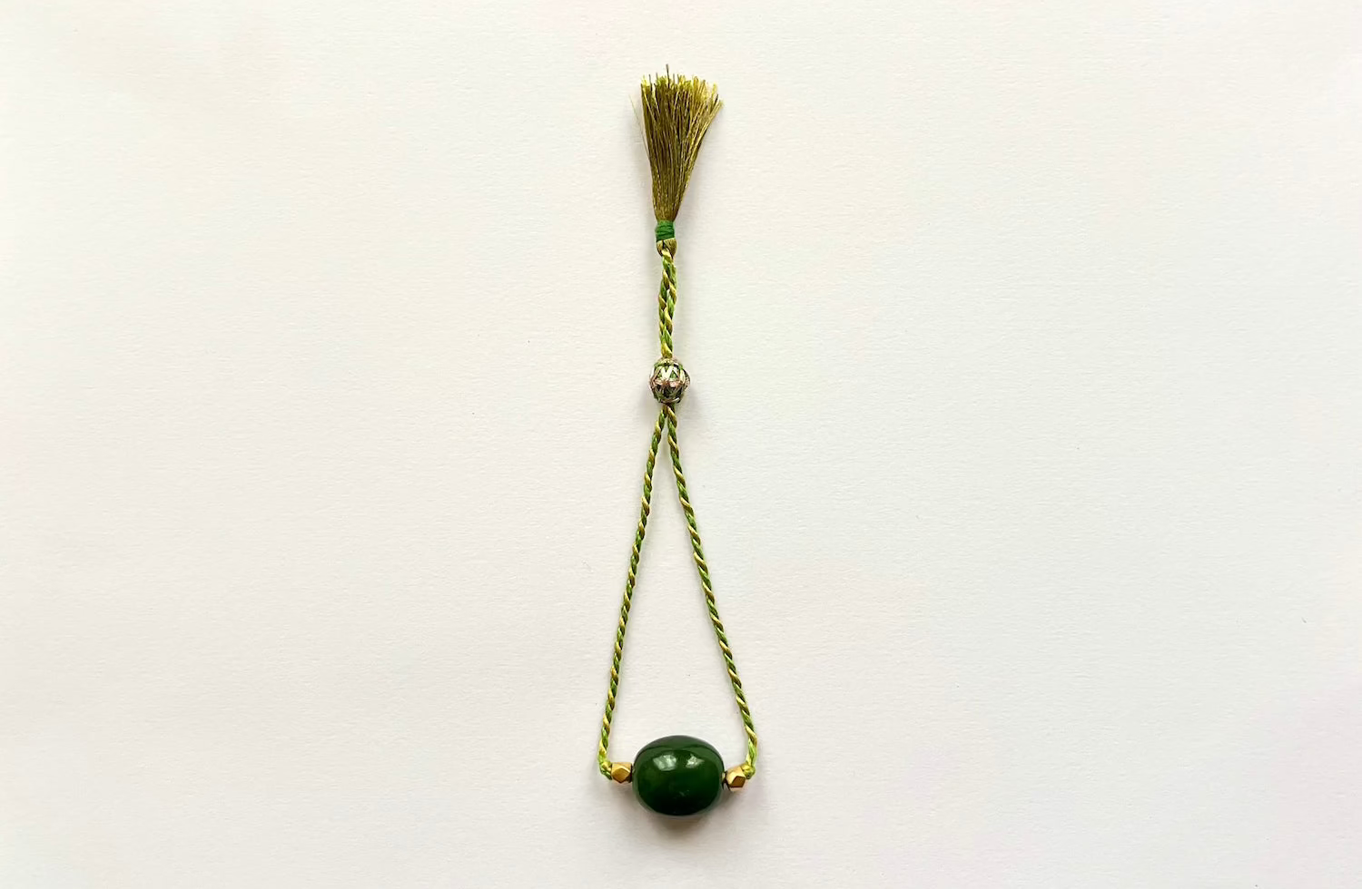 IAIA CARAVAN | Chota Cord bracelet in nephrite jade with mixed thread