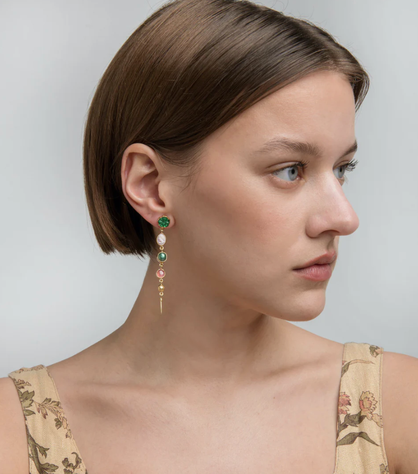 GRAINNE MORTON | FIVE CHARM VICTORIAN DROP EARRINGS