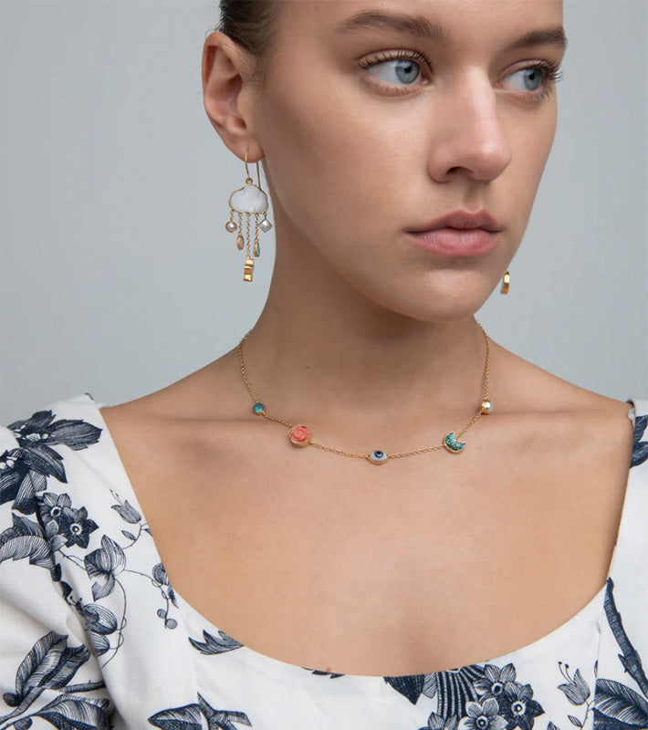 GRAINNE MORTON | Five Mini Charm Necklace