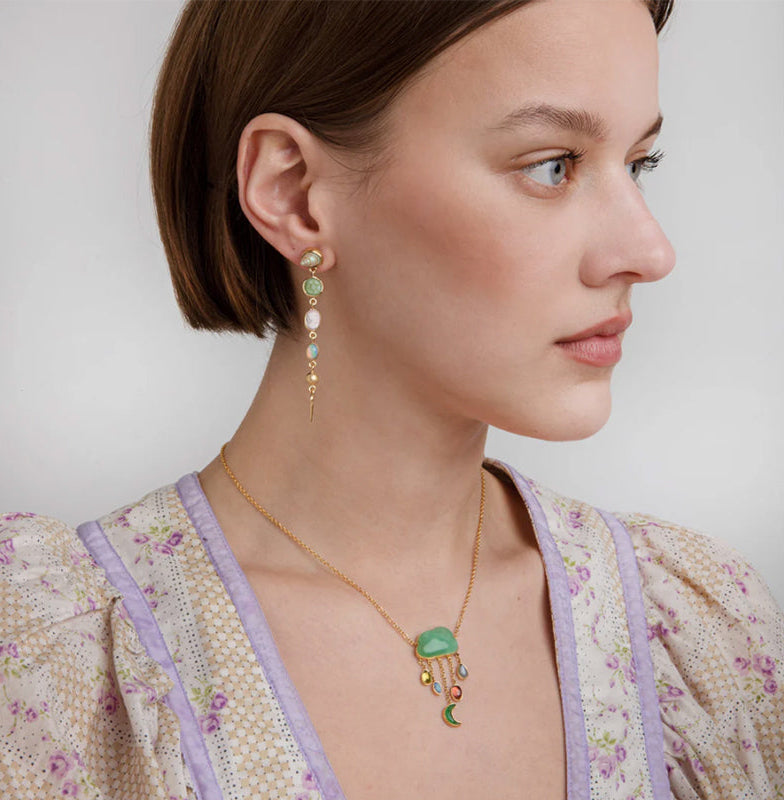 GRAINNE MORTON | FIVE CHARM VICTORIAN DROP EARRINGS