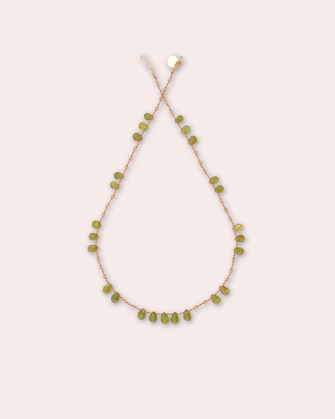 IVARENE | Offset Necklace with Vesuvianite