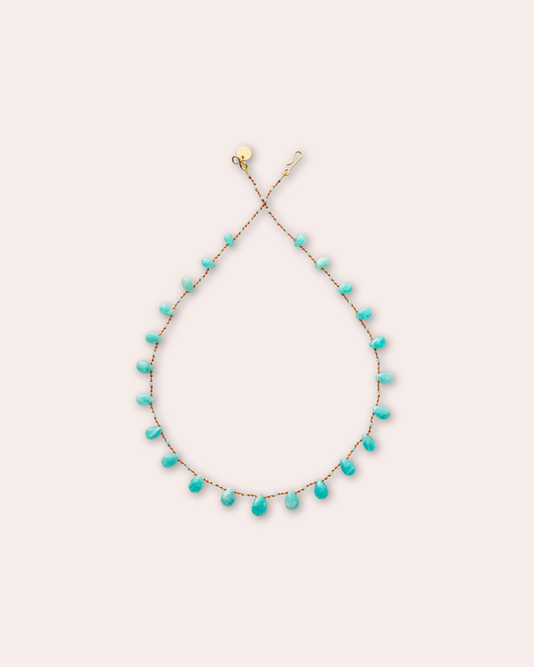 IVARENE | Beetle necklace with amazonite