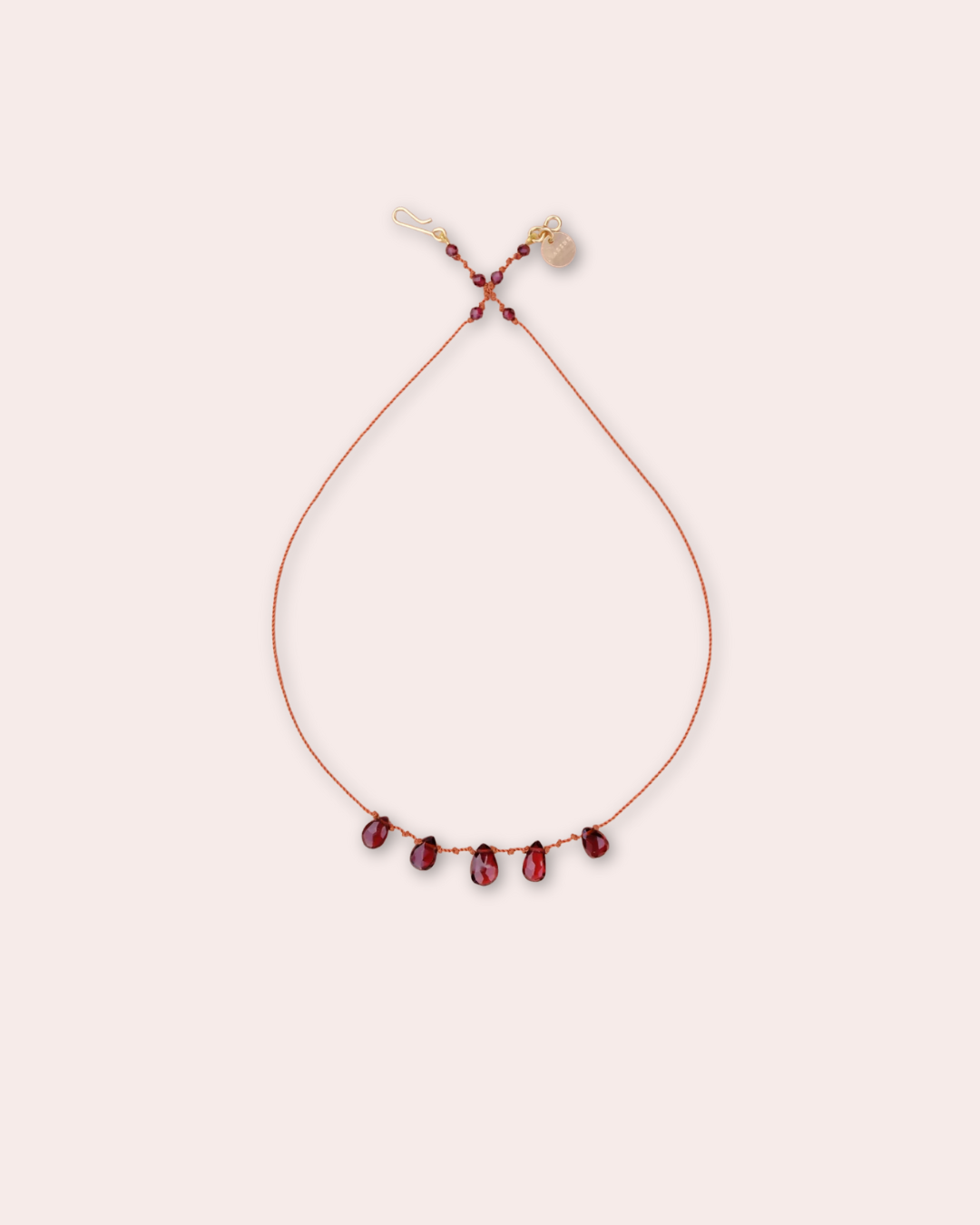 IVARENE | 5 Gouttes Necklace with garnet