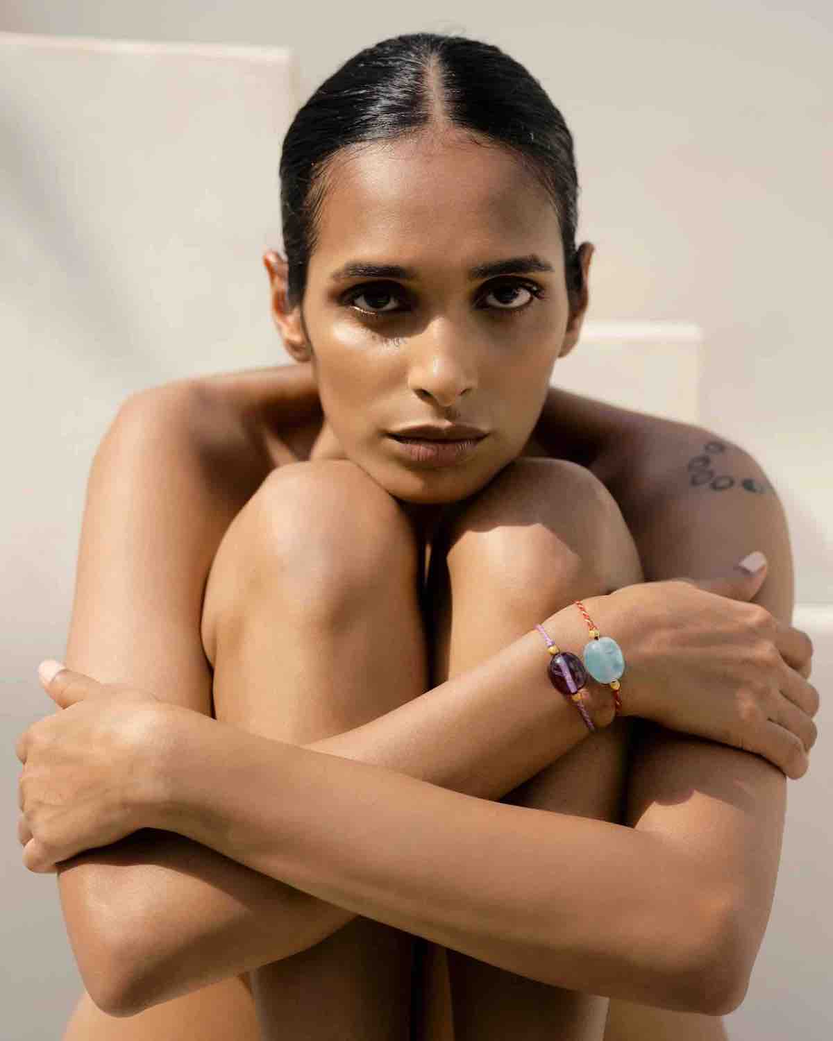 IAIA CARAVAN | Chota Cord bracelet in Black Onyx with single thread