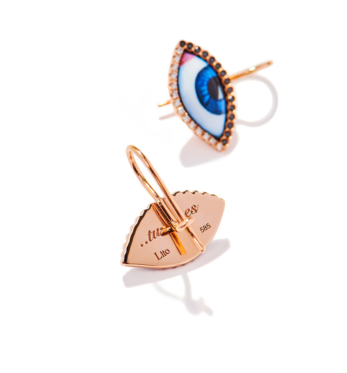 LITO | Petit Bleu diamond earrings