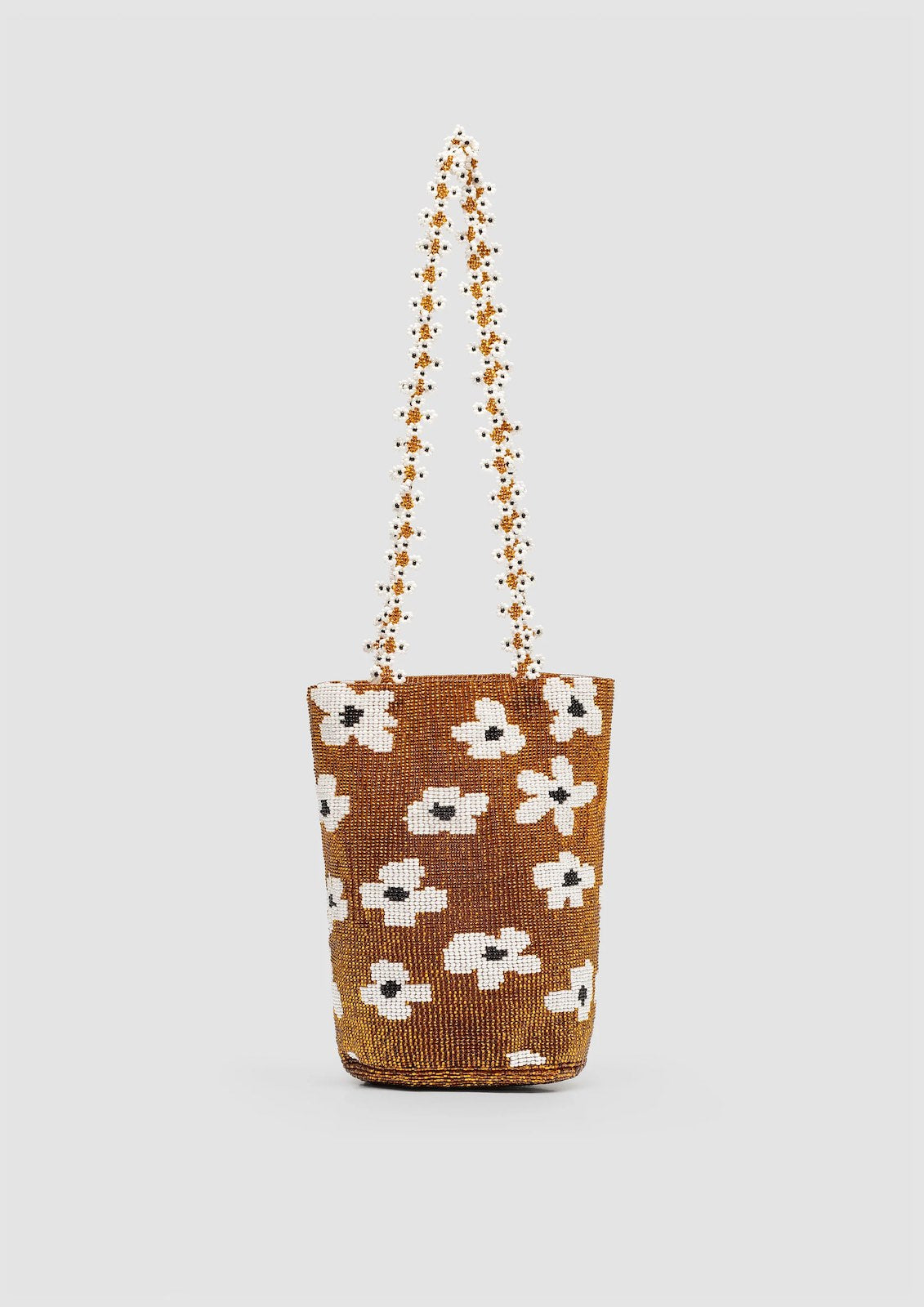 PURA UTZ | BROWN FLOWER DREAM BAG