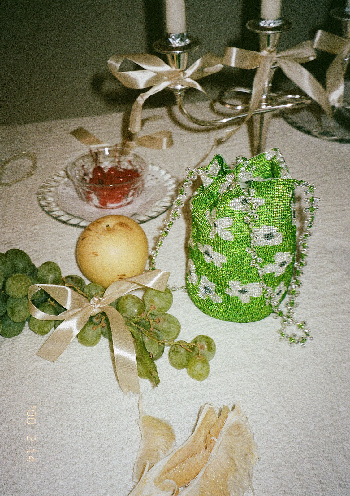 PURA UTZ | GREEN FLOWER DREAM BAG