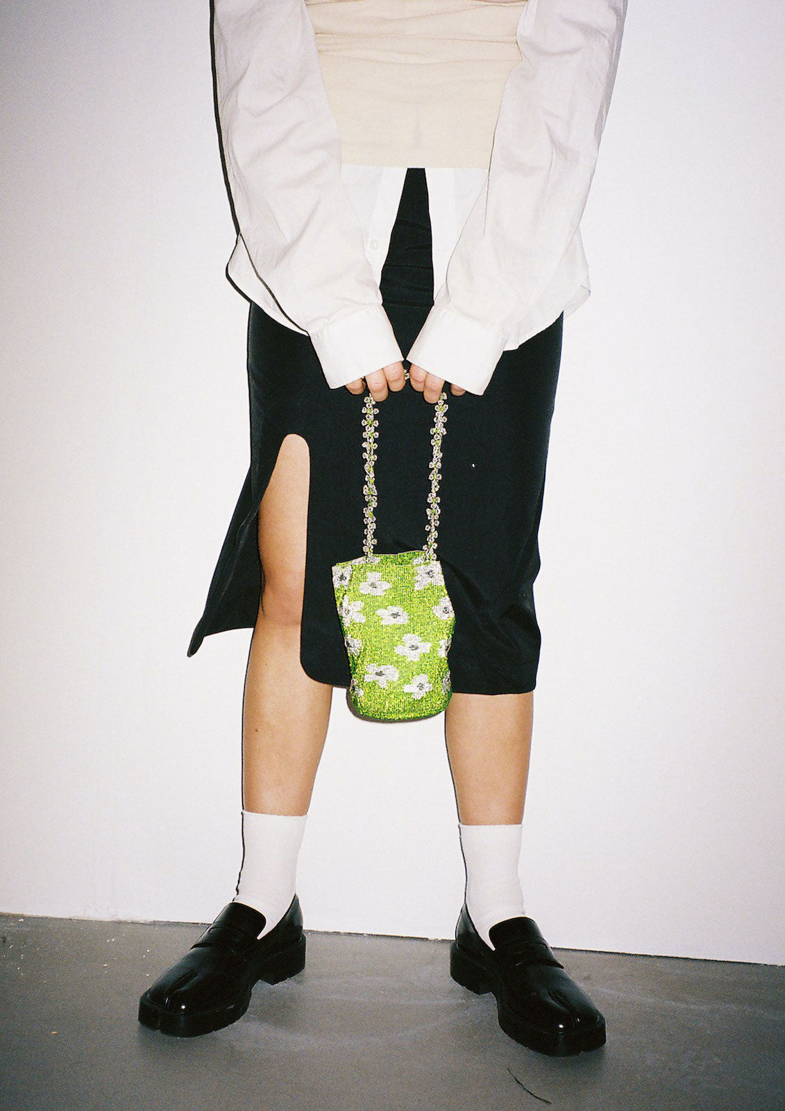 PURA UTZ | GREEN FLOWER DREAM BAG