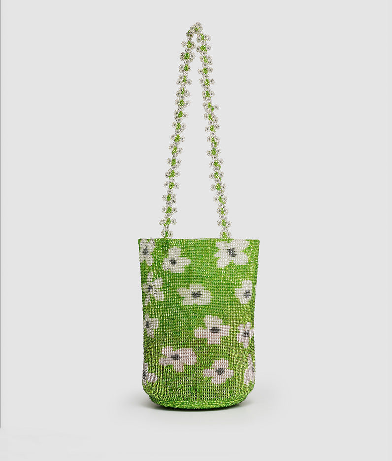 PURA UTZ | GREEN FLOWER DREAM BAG