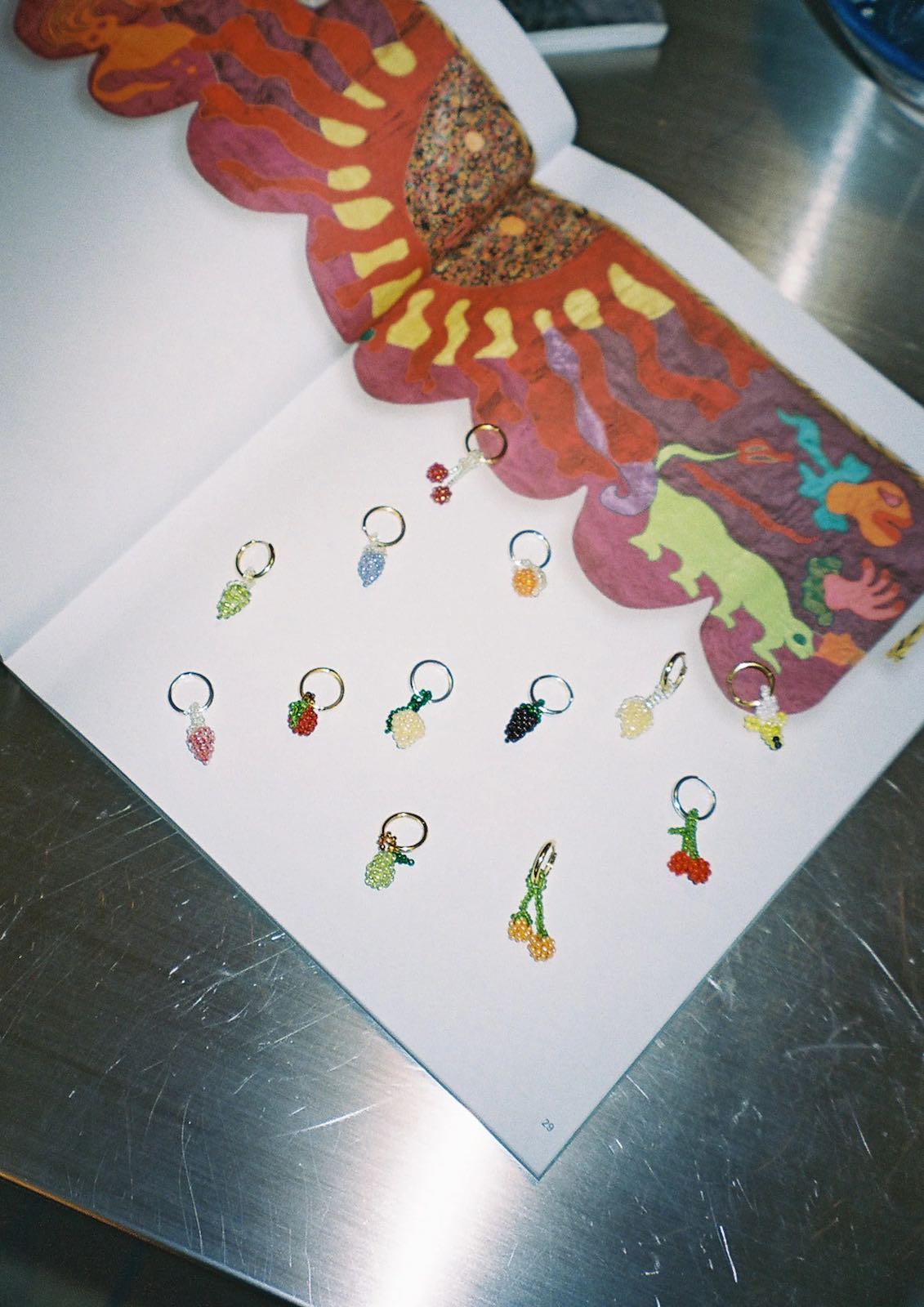 PURA UTZ | MINI BANANA EARRINGS WITH ZIRCONS