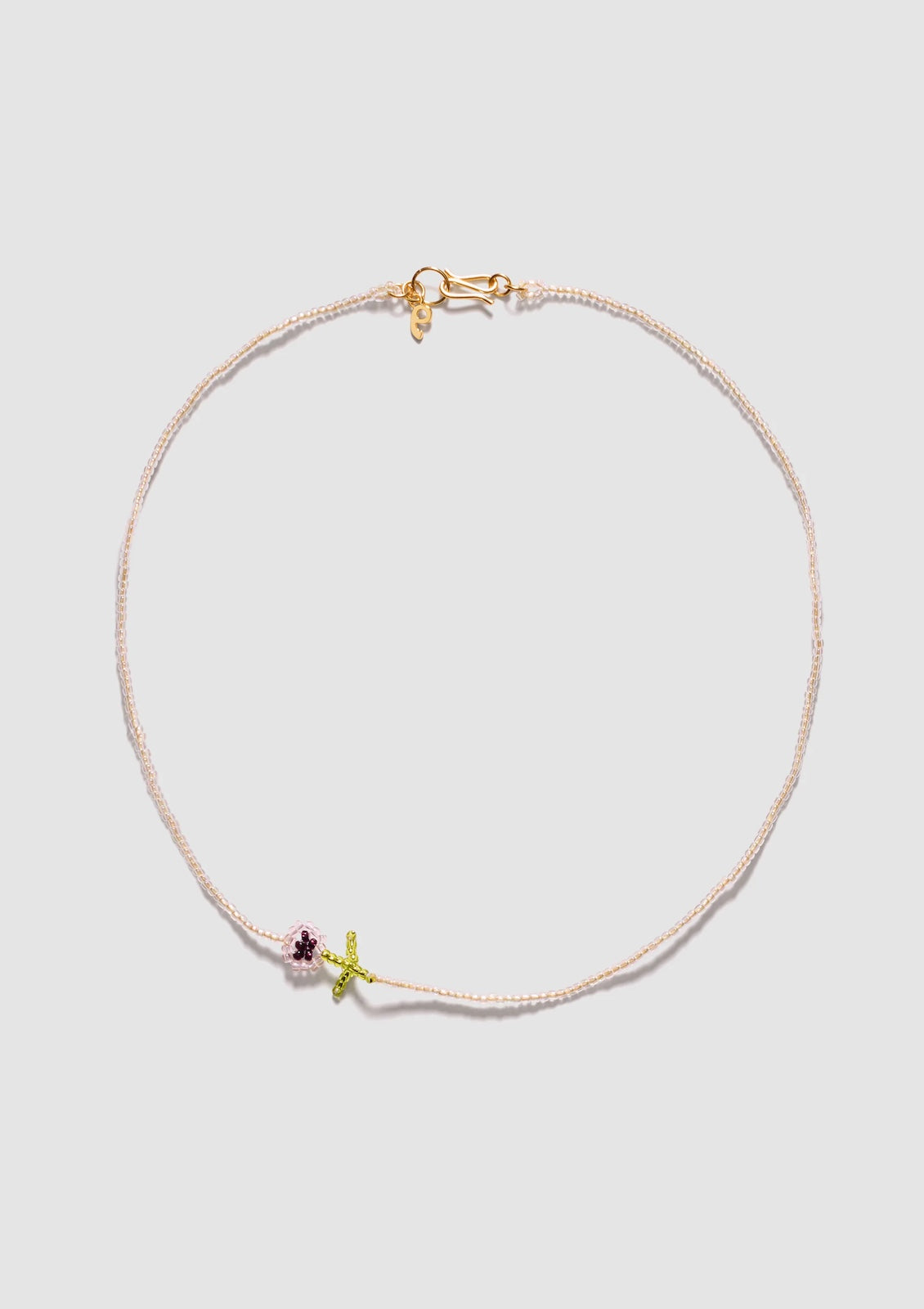 PURA UTZ | MINI PURPLE FLOR NECKLACE