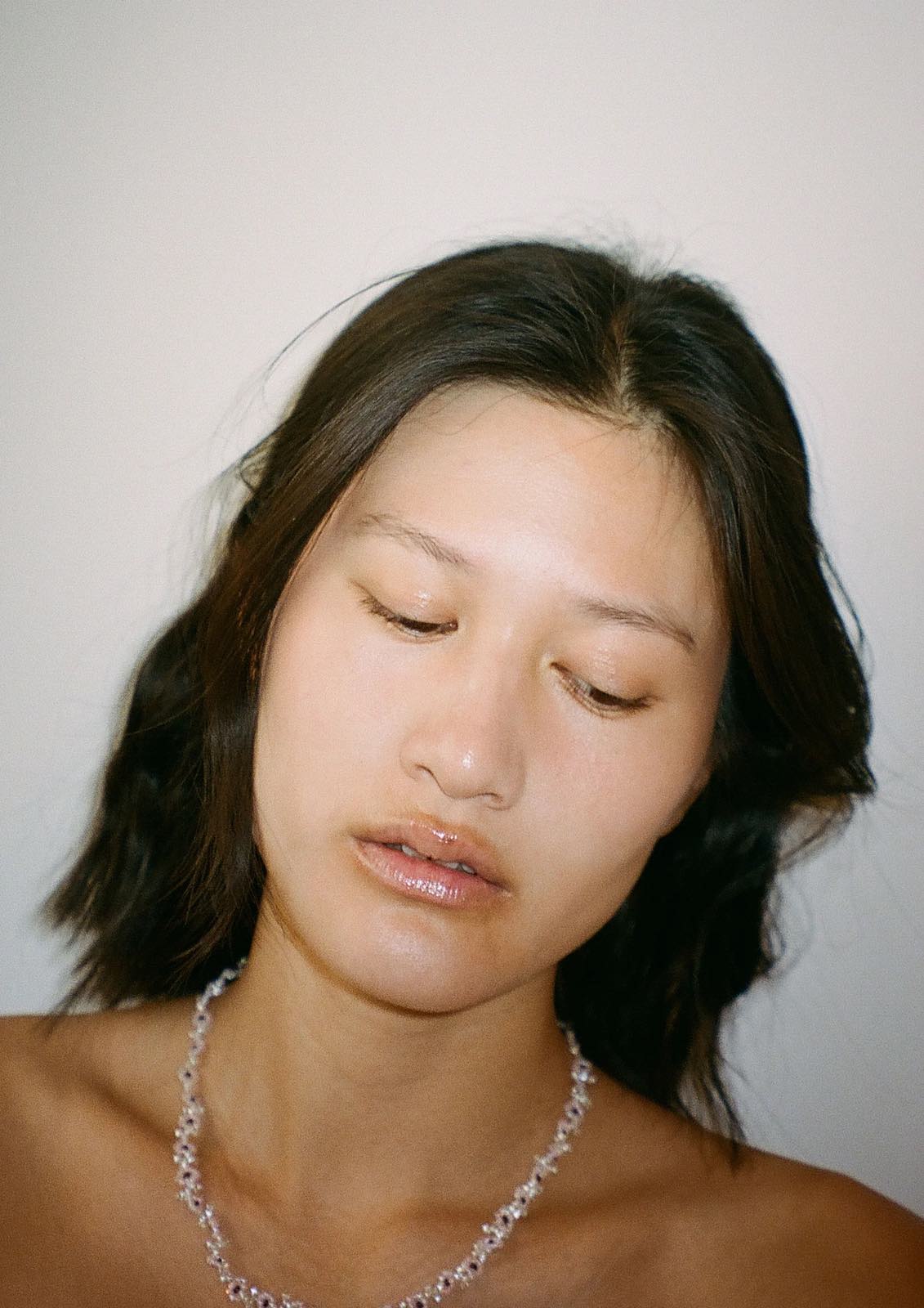 PURA UTZ | PINK FLOWER NECKLACE
