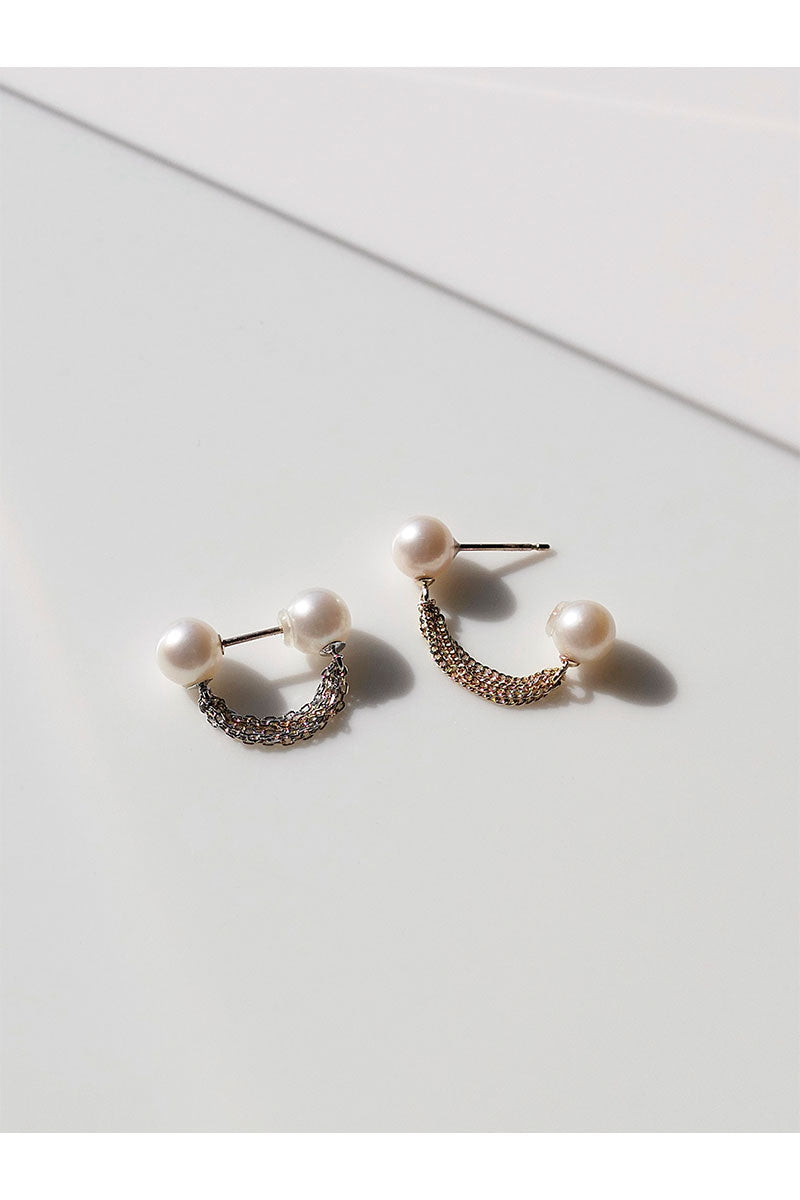 SIMMON SATO | HORSE TAIL FRINGE HOOP EARRING | ΜΙΧ