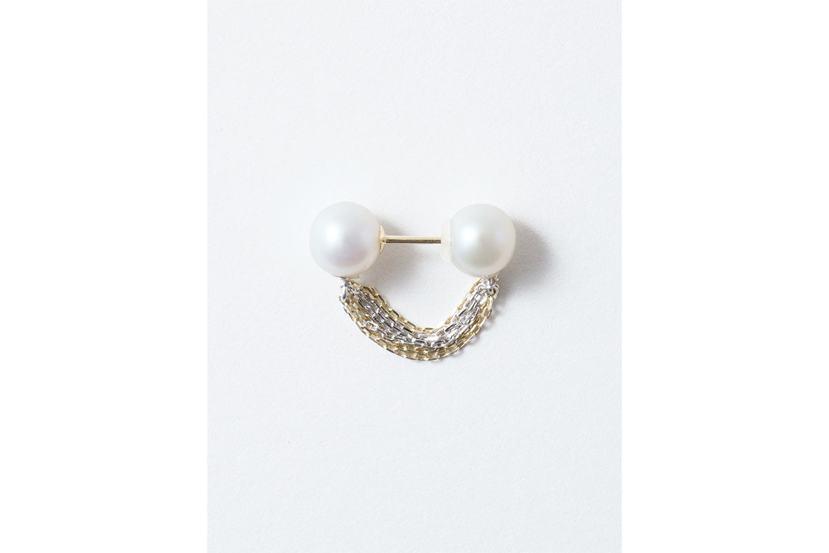 SIMMON SATO | HORSE TAIL FRINGE HOOP EARRING | ΜΙΧ