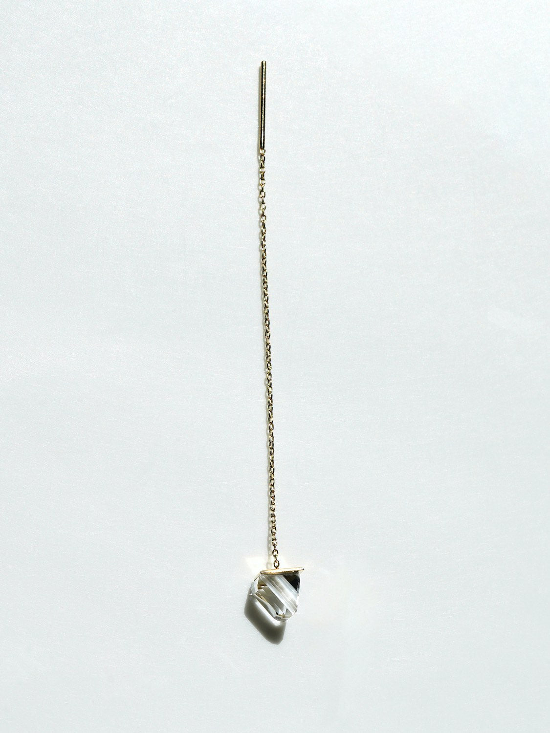 SIMMON SATO | REFLECTION QUARTZ CHAIN EARRING