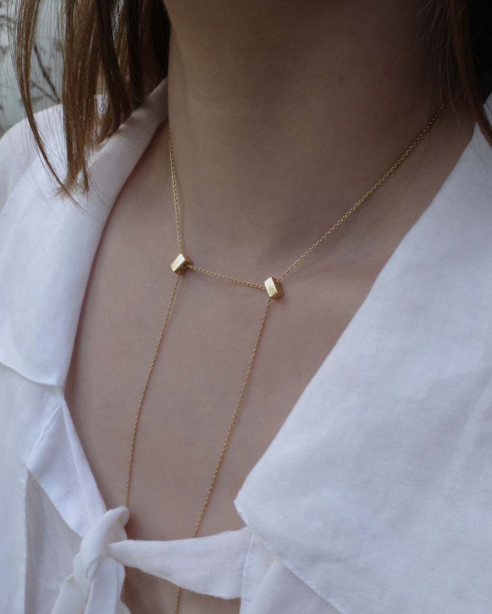 SHIHARA | Cube Necklace 01