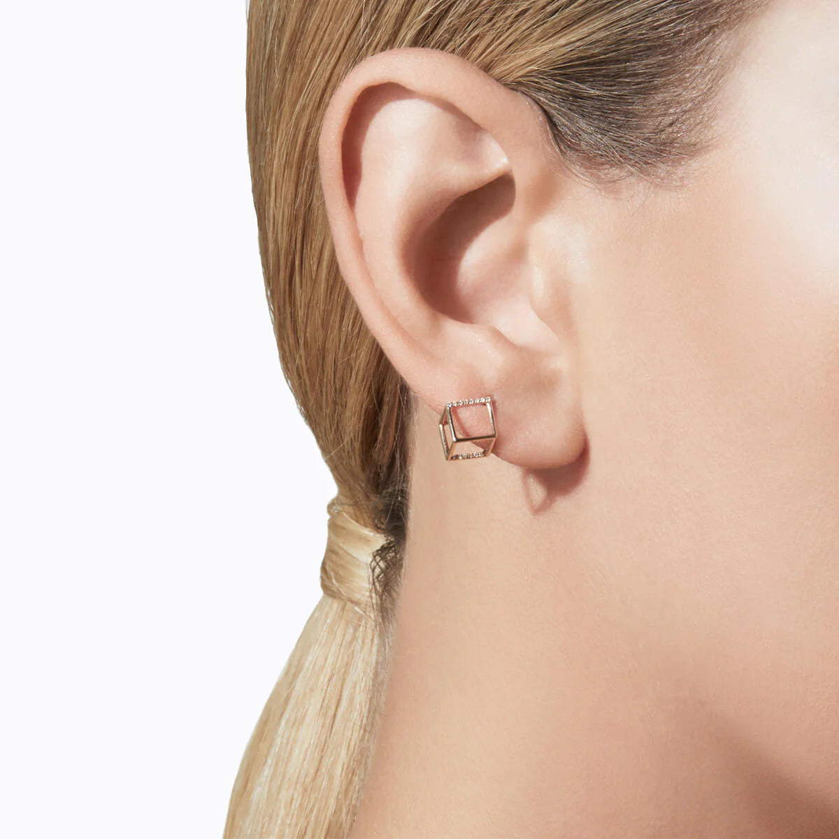 SHIHARA | Diamond Square Earring 7 (01)