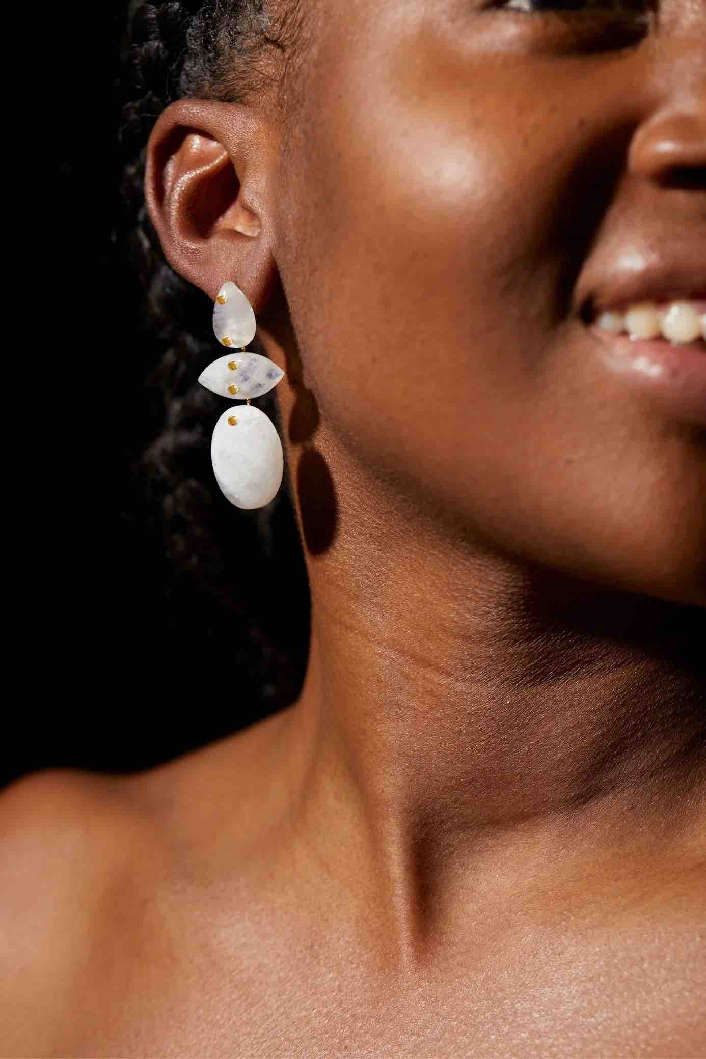 IVARENE | Avalon Moonstone Earrings