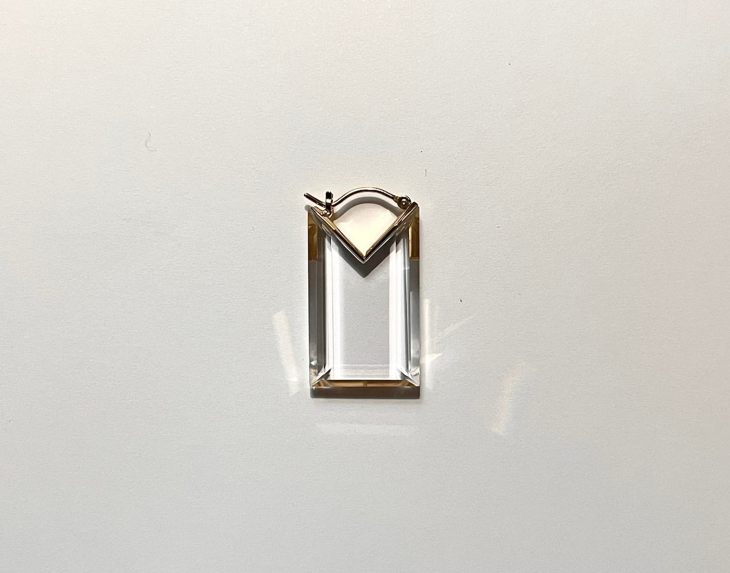 SIMMON SATO | RECTANGLE FLAT EARRINGS | SMALL