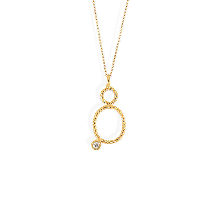 CHRISTINA SOUBLI | Tiny oval pendant with diamond