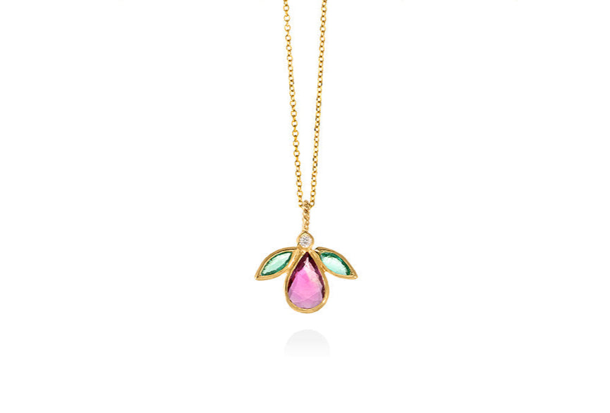 CHRISTINA SOUBLI | Fly Pendant with Emerald