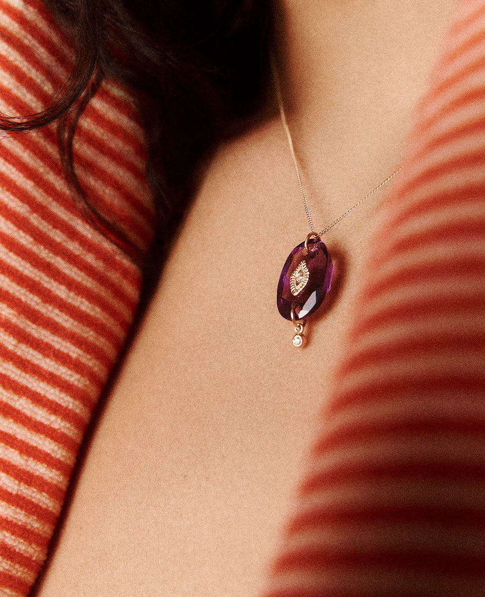 PASCALE MONVOISIN | Necklace Souad pink quartz