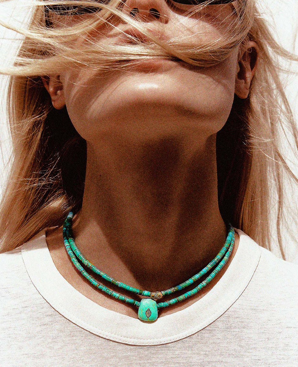 PASCALE MONVOISIN | Necklace Taylor n°2 turquoise