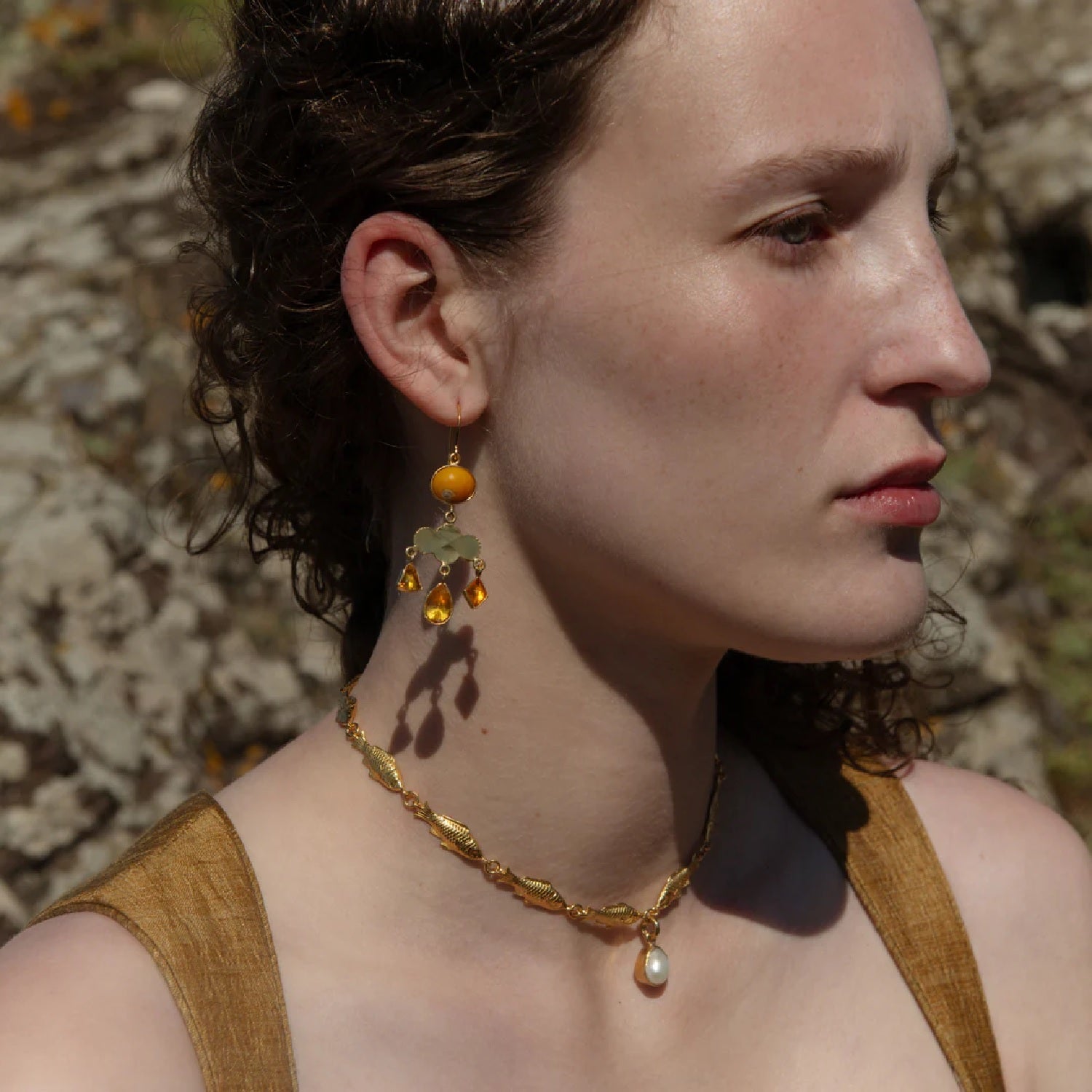 GRAINNE MORTON | FISH NECKLACE WITH DETACHABLE PEARL