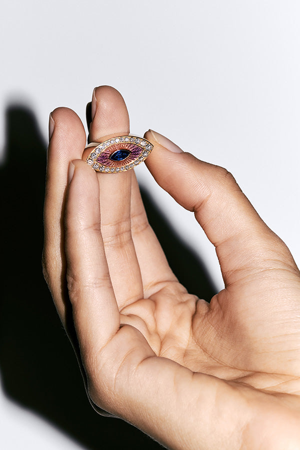 MARIE LICHTENBERG | Evil Eye Purple ring