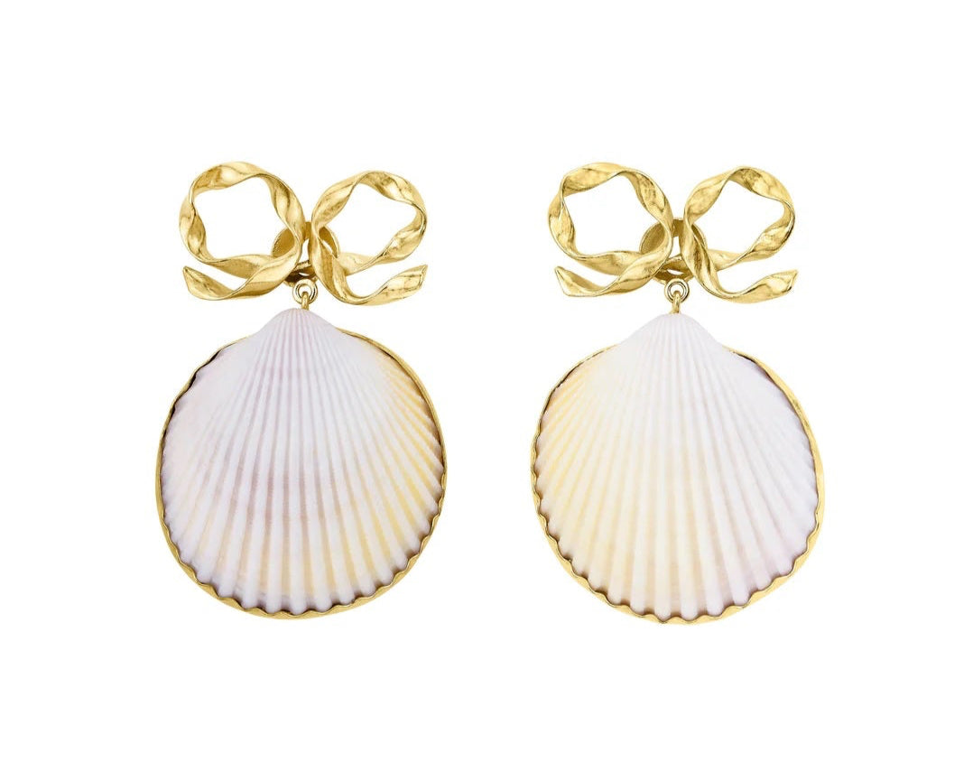 GRAINNE MORTON | BOW AND SHELL EARRINGS