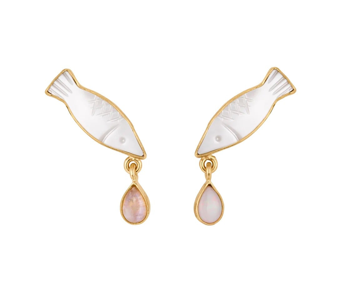 GRAINNE MORTON | FISH CHARM EARRINGS