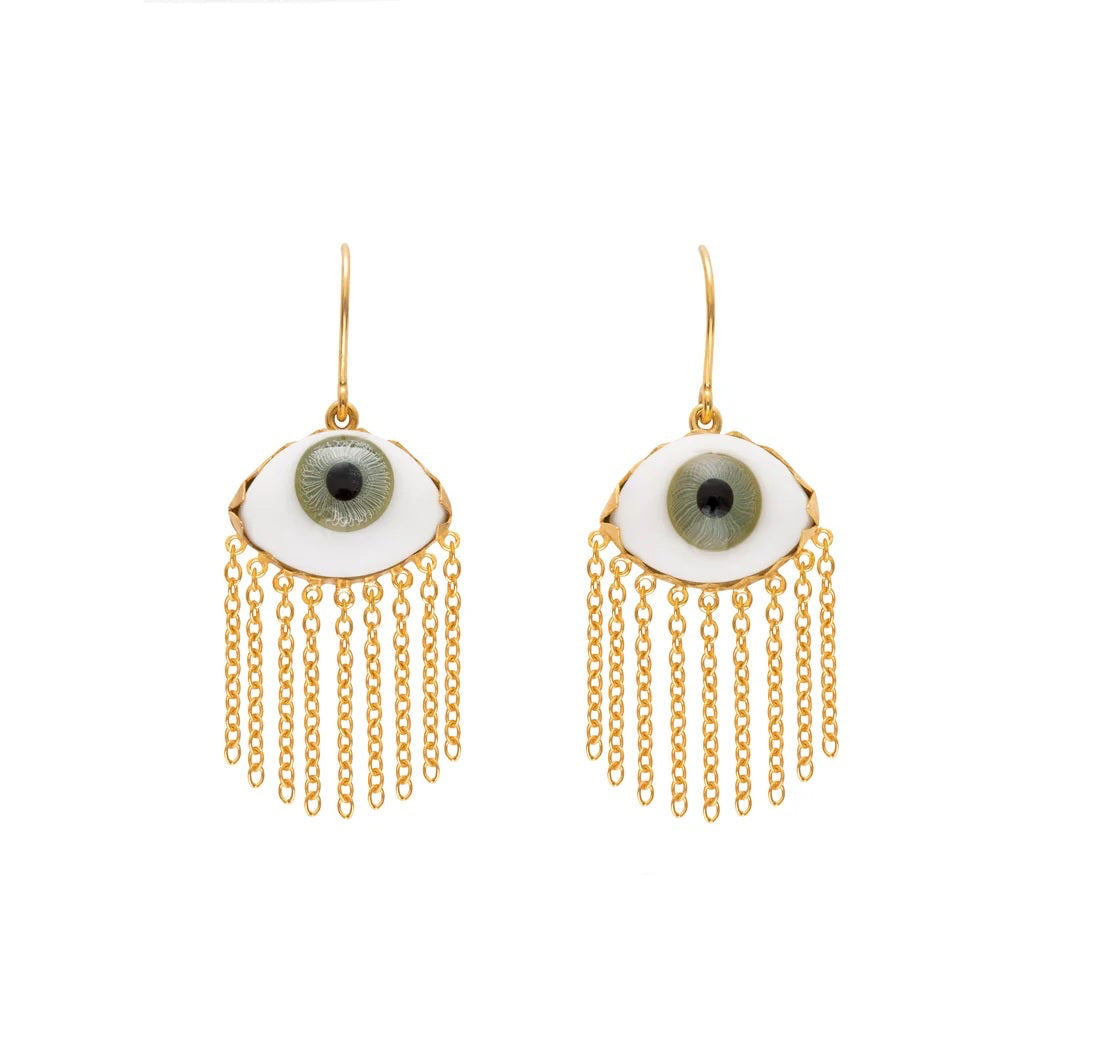 GRAINNE MORTON | MAE WEST GREEN EARRINGS