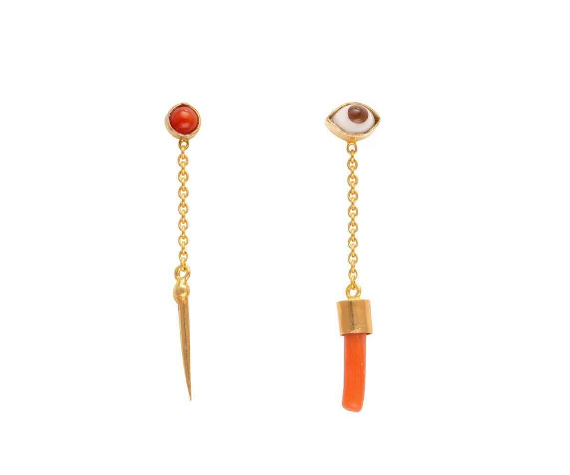 GRAINNE MORTON | MISMATCHED CHAIN STUD EARRINGS