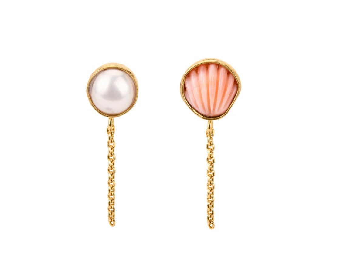 GRAINNE MORTON | MISMATCHED CHAIN STUD EARRINGS