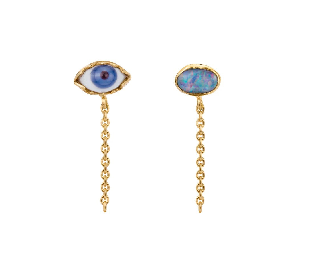 GRAINNE MORTON | MISMATCHED CHAIN STUD EARRINGS