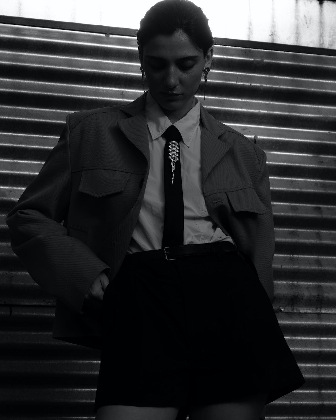 ALEXANDROS TZANNIS STUDIO | Teardrop Broche 5 eyes vertical